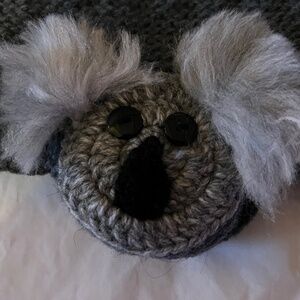 NWT::Handmade Fair Trade Artisan Peruvian Bolivian Koala Bear Headband Earmuffs